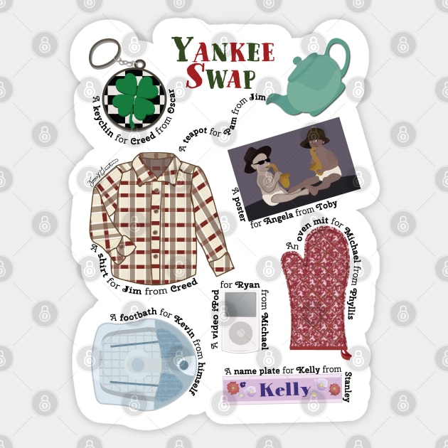Yankee Swap The Office Sticker TeePublic